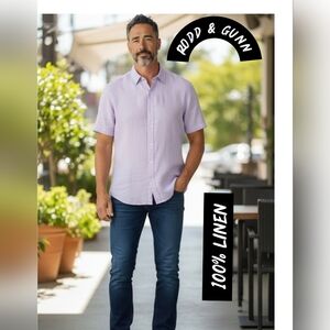 Rodd & Gunn Men's Lavender Button Down Shirt